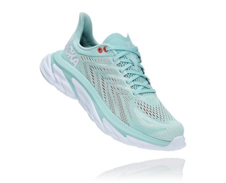 Hoka One One Clifton Edge Ženske Road Tekaški Čevlji Modra / Bela SI-152609Q